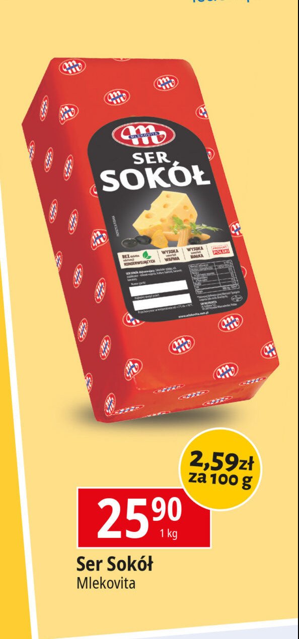 Ser sokół Mlekovita promocja w Leclerc