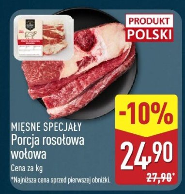 Porcja rosołowa wołowa  promocja w Aldi