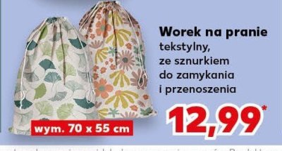 Worek na pranie tekstylny, ze sznurkiem do zamykania i przenoszenia promocja w Kaufland