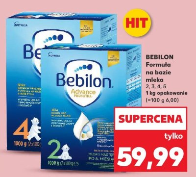 Formuła na bazie mleka BEBILON 2, 3, 4, 5  promocja w Kaufland