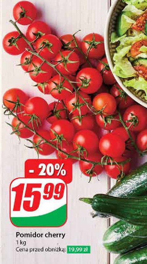 Pomidory cherry gałązka promocja