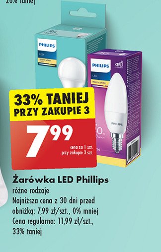 呕ar贸wka 艣wieczka 60 w e14 Philips promocja