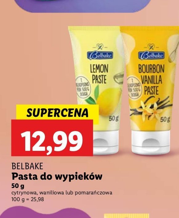 Pasta do wypieków bourbon wanilia Belbake promocja