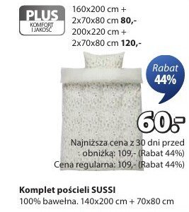 Komplet pościeli SUSSI promocja w Jysk
