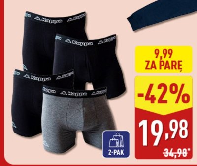 Bokserki męskie KAPPA 2 pary promocja w Aldi