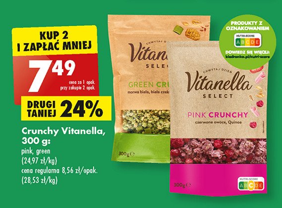 Crunchy green Vitanella select promocja