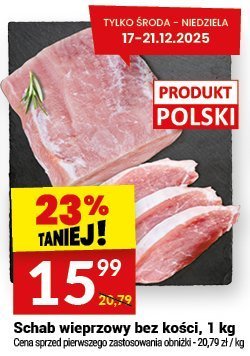 Schab wieprzowy bez kości promocja w Twój Market