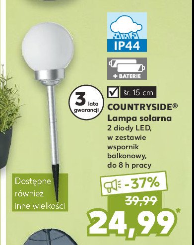 Lampa solarna led 15 cm K-classic countryside promocje