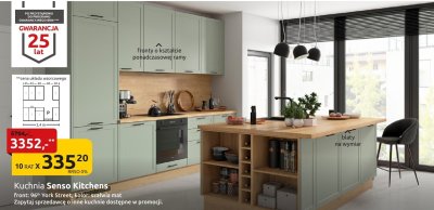 Kuchnia Senso Kitchens front: 96th York Street kolor: szałwia mat promocja w Black Red White