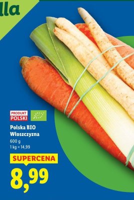 Włoszczyzna Polska BIO promocja w Lidl