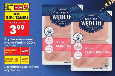 Szynka konserwowa promocja w Biedronka