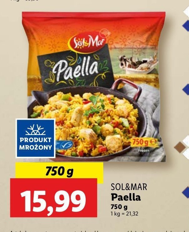 Danie na patelnię paella Sol&mar promocja w Lidl