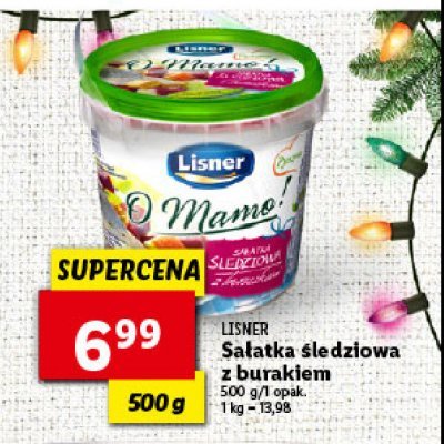 Sałatka śledziowa z buraczkami Lisner o mamo! promocja