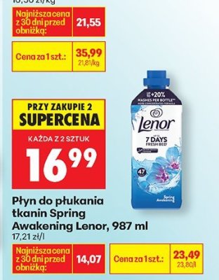 Płyn do płukania tkanin Spring Awakening Lenor promocja w Biedronka