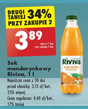 Sok mandarynkowy Riviva promocja