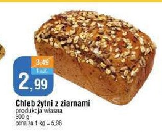 Chleb żytni z ziarnami Piekarnia e.leclerc promocja