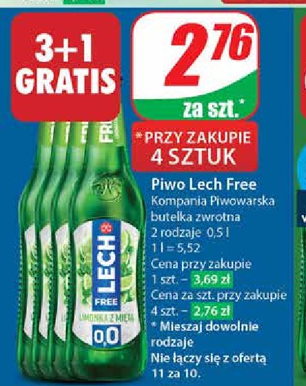 Piwo Lech promocja w Dino