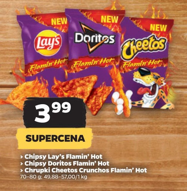 Chrupki flamin hot crunchy Cheetos promocja