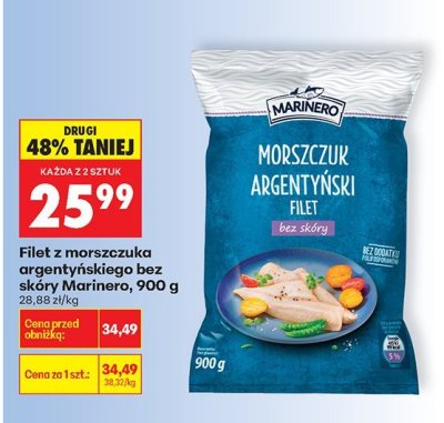 Filet z morszczuka argentyńskiego bez skóry  promocja w Biedronka