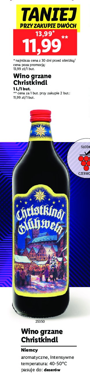 Wino Wintertraum christkindles gluhwein promocja