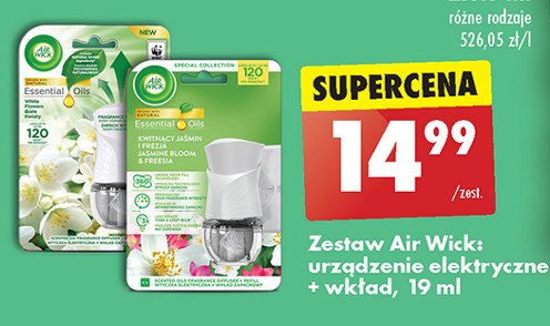Urz膮dzenie + wk艂ad jasmine iced tea AIR WICK ELECTRIC FRESH INFUSIONS promocja