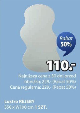 Lustro REJSBY promocja w Jysk