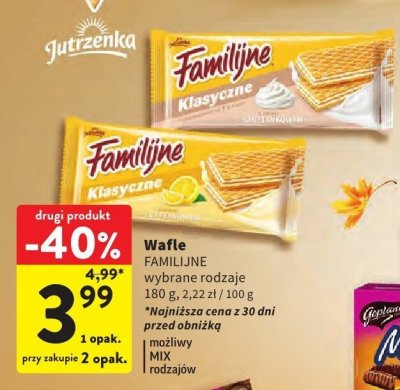 Wafle FAMILIJNE promocja w Intermarche