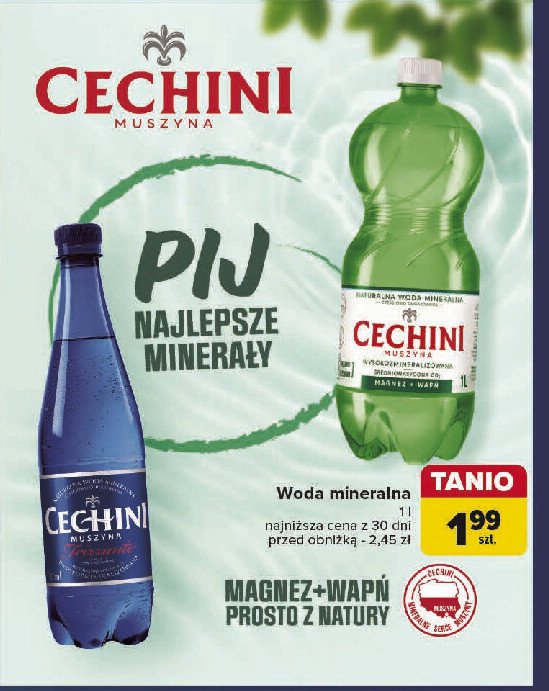 Woda gazowana Muszyna cechini frizzante promocja