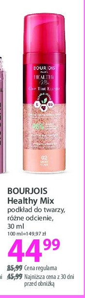 Podkład nawilżający 002 Bourjois healthy mix promocja