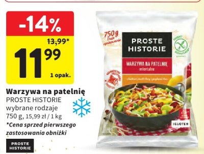 Warzywa na patelnię PROSTE HISTORIE promocja w Intermarche