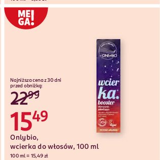 Wcierka booster do włosów Only bio hair balance Onlybio promocja w Rossmann