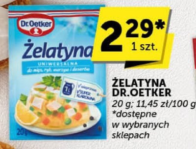 Żelatyna Dr.Oetker promocja w Euro Sklep
