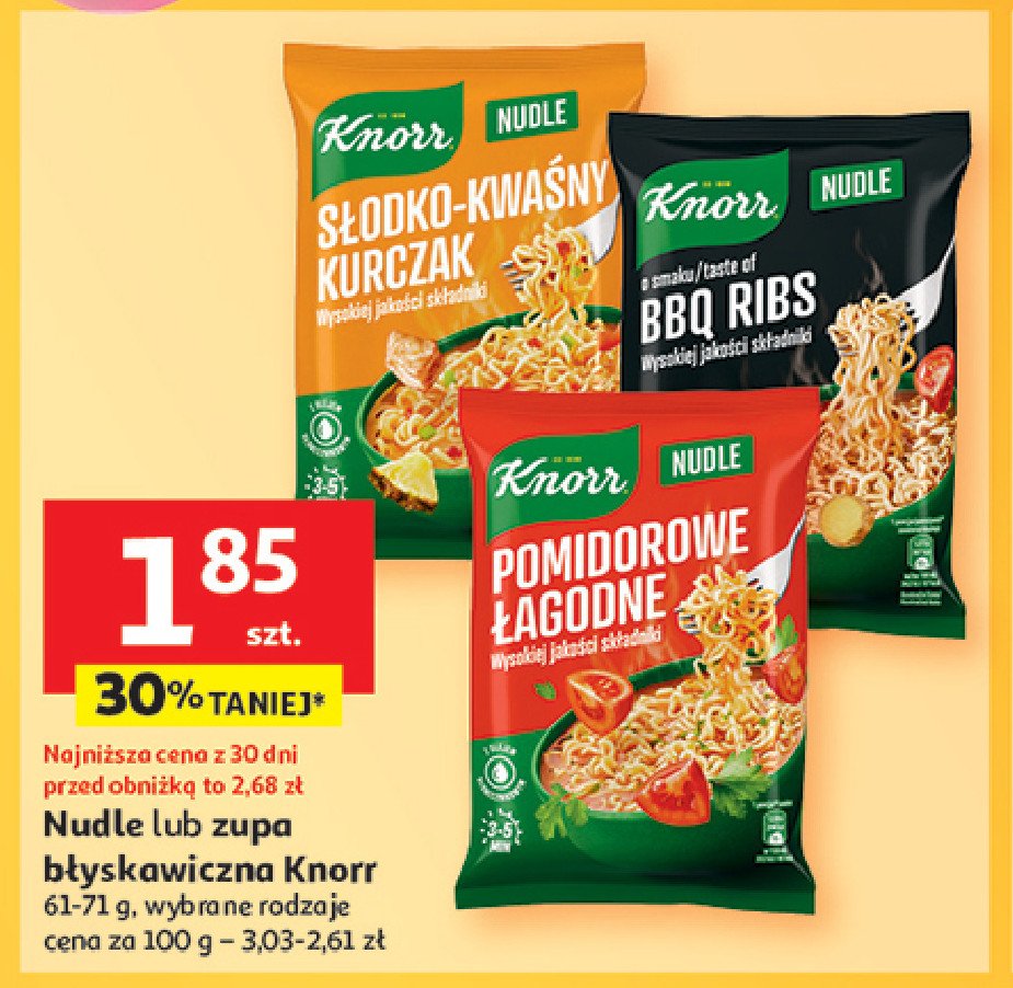 Słodko-kwaśny kurczak Knorr nudle promocja