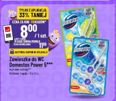 Zawieszka do WC Domestos Power 5 promocja w POLOmarket
