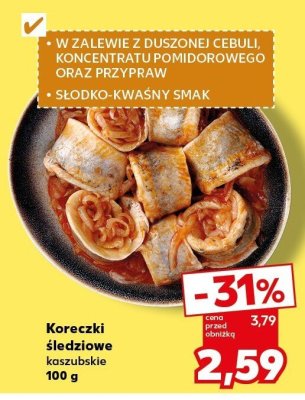 Koreczki śledziowe kaszubskie promocja w Kaufland