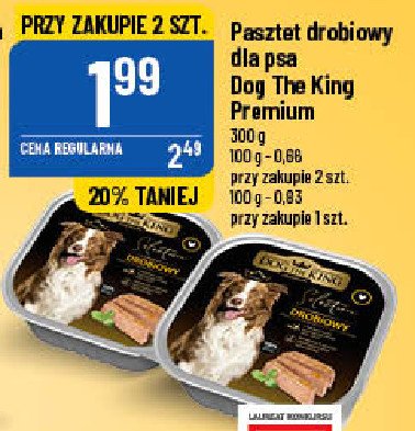 Pasztet drobiowy Dog the king premium promocje