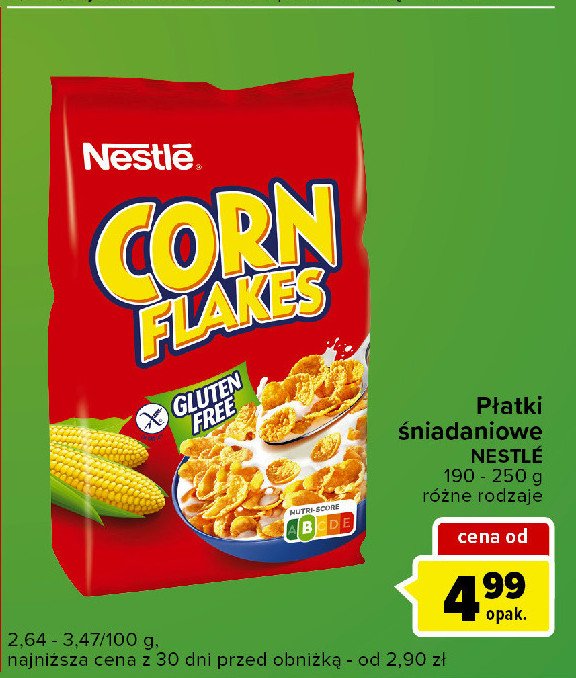 P艂atki kukurydziane CORN FLAKES (MILA) promocja