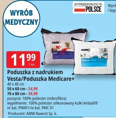 Poduszka z nadrukiem Vesta 40 x 40 cm promocja w Leclerc