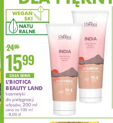 Odżywka do włosów india L'biotica beauty land promocje