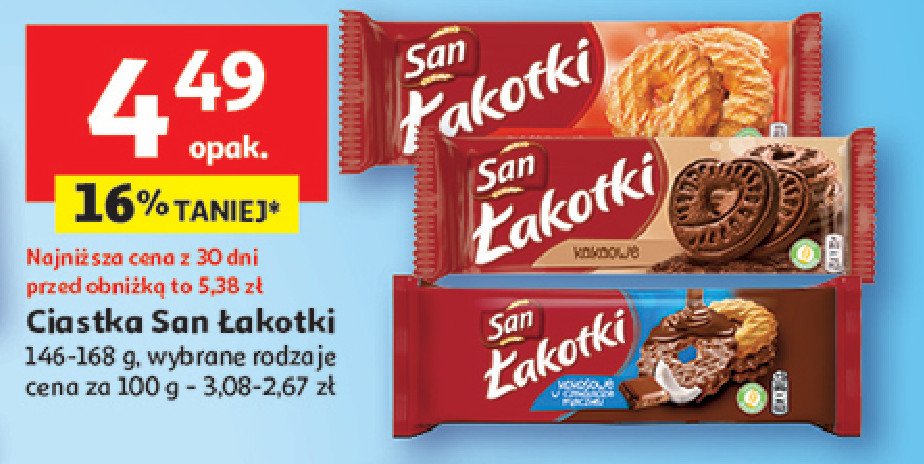 Ciastka ma艣lane San 艂akotki promocja