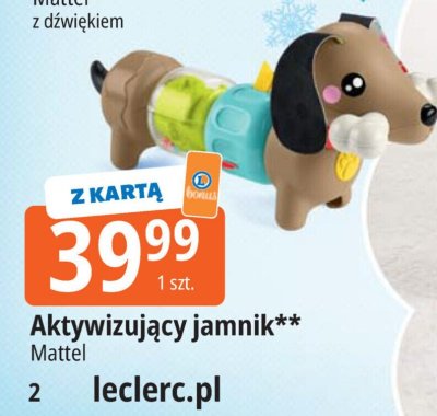 Aktywizujący jamnik Mattel promocja w Leclerc