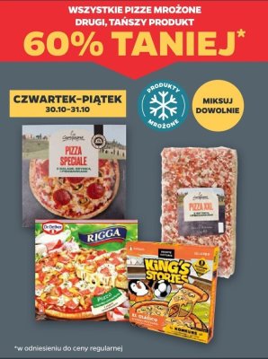 Wszystkie pizze mrożone DRUGA -60% promocja w Netto