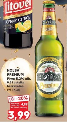 Piwo HOLBA PREMIUM 5,2% alk. 0,5 l promocja w Kaufland