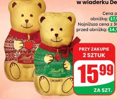 Figurka czekoladowa Teddy Sweater  promocja w Dino