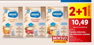 Kaszka mleczno-ryżowa z truskawkami Kaszka nestle promocja
