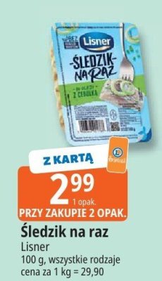 Śledź na raz Lisner promocja w Leclerc