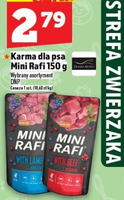 Karma dla psa Mini Rafi 150 g promocja w TOPAZ