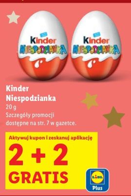 Czekolada Kinder Niespodzianka promocja w Lidl
