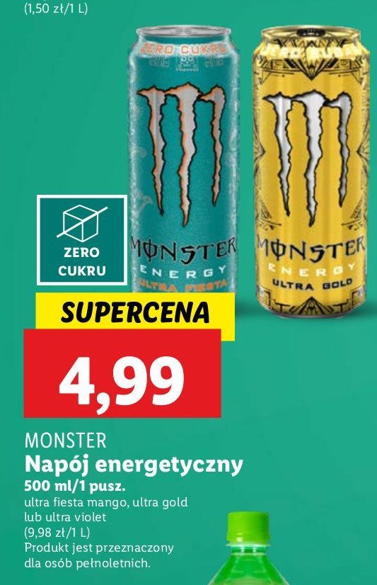 Napój energetyczny Monster energy ultra violet promocja