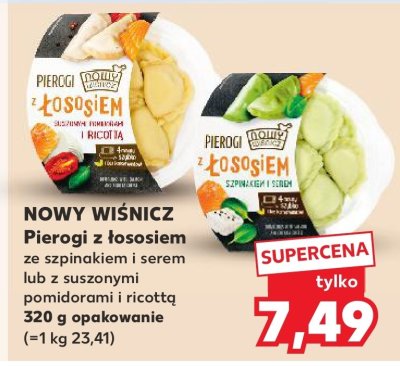 Pierogi z łososiem z suszonymi pomidorami i ricottą promocja w Kaufland